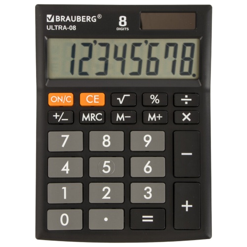Калькулятор Brauberg 154x115 8 разрядов 